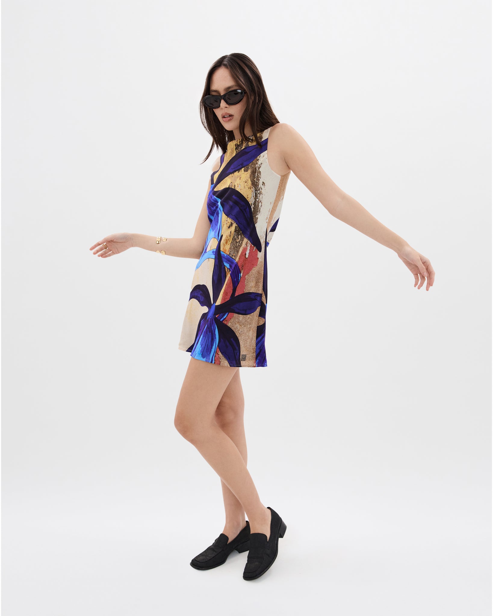 City Walls Ghost Orchid Electra Mini Dress